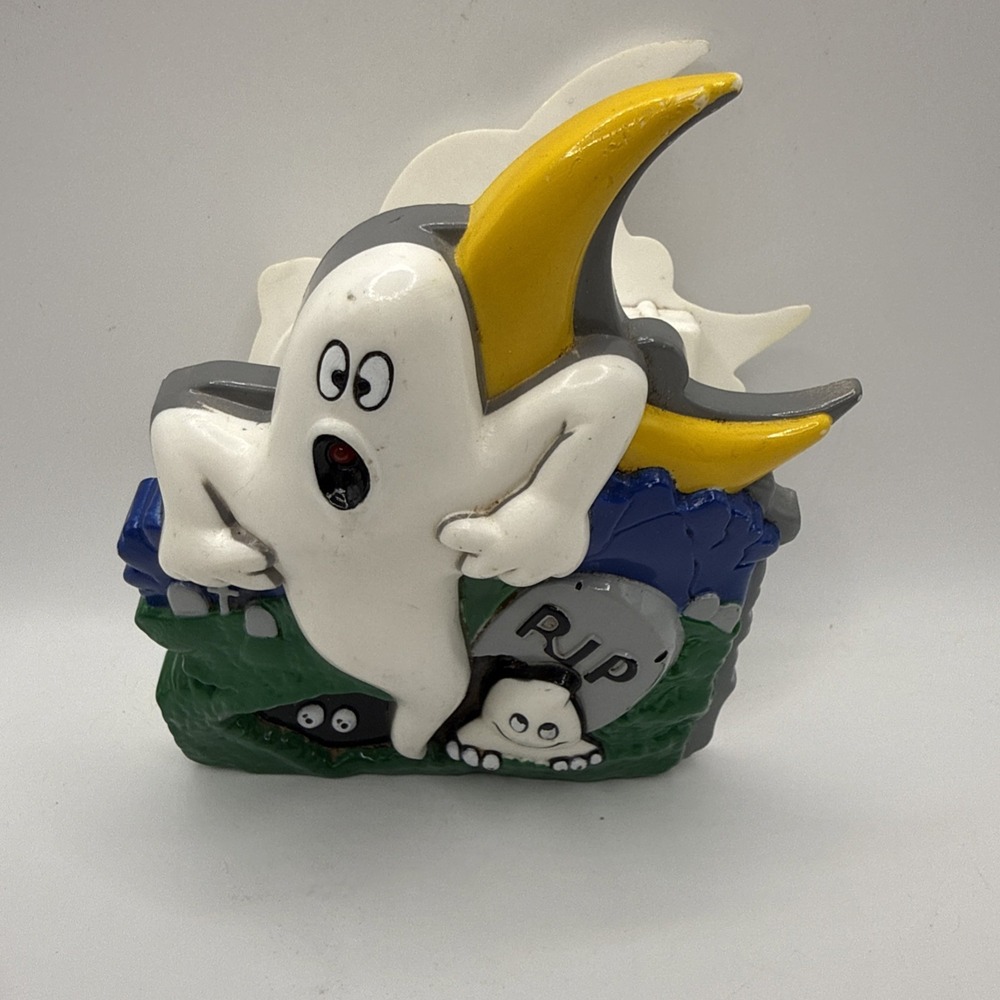 Vintage ACME 2000 Refrigerator Clip Fridge Magnet Ghost Moon Sound Works! Rare